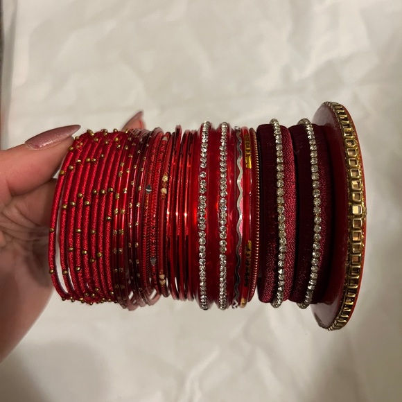 Bangle bundle: Pinks, Purple, and Red - Picture 4 of 4